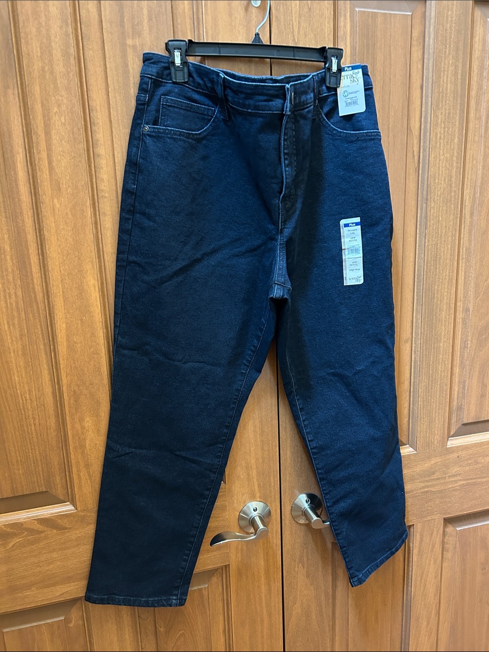Terra & Sky dark blue straight leg size 18w petite new